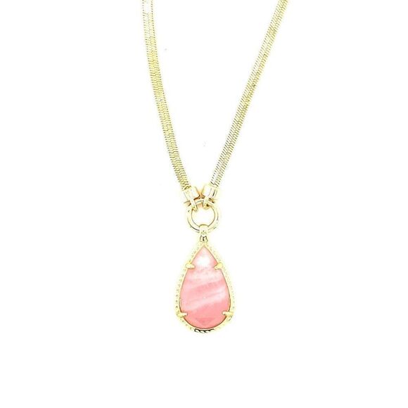 Pink Stone Necklace - Picture 1 of 8